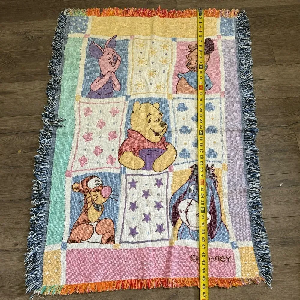 Vintage 90's Disney Mickey Mouse Singing To Minnie Mouse Tapestry Blanket